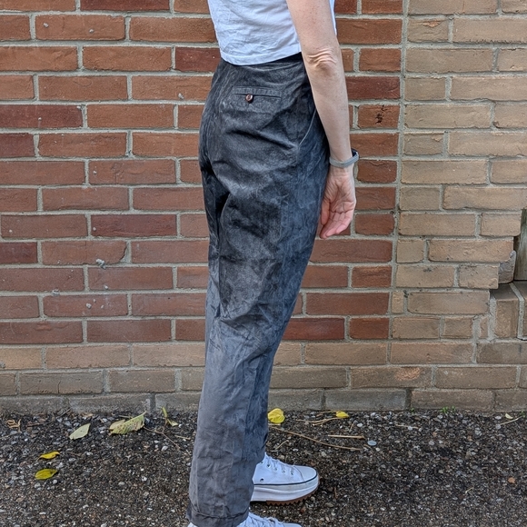Danier Vintage Suede Gray Pants - Picture 4 of 14